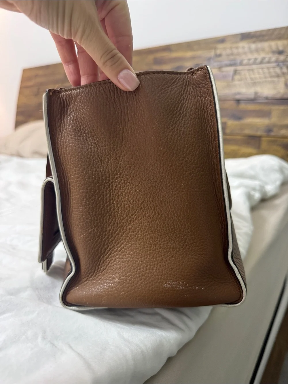Michael Kors structured pebbled